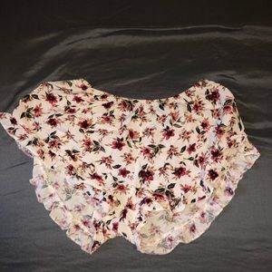 floral shorts